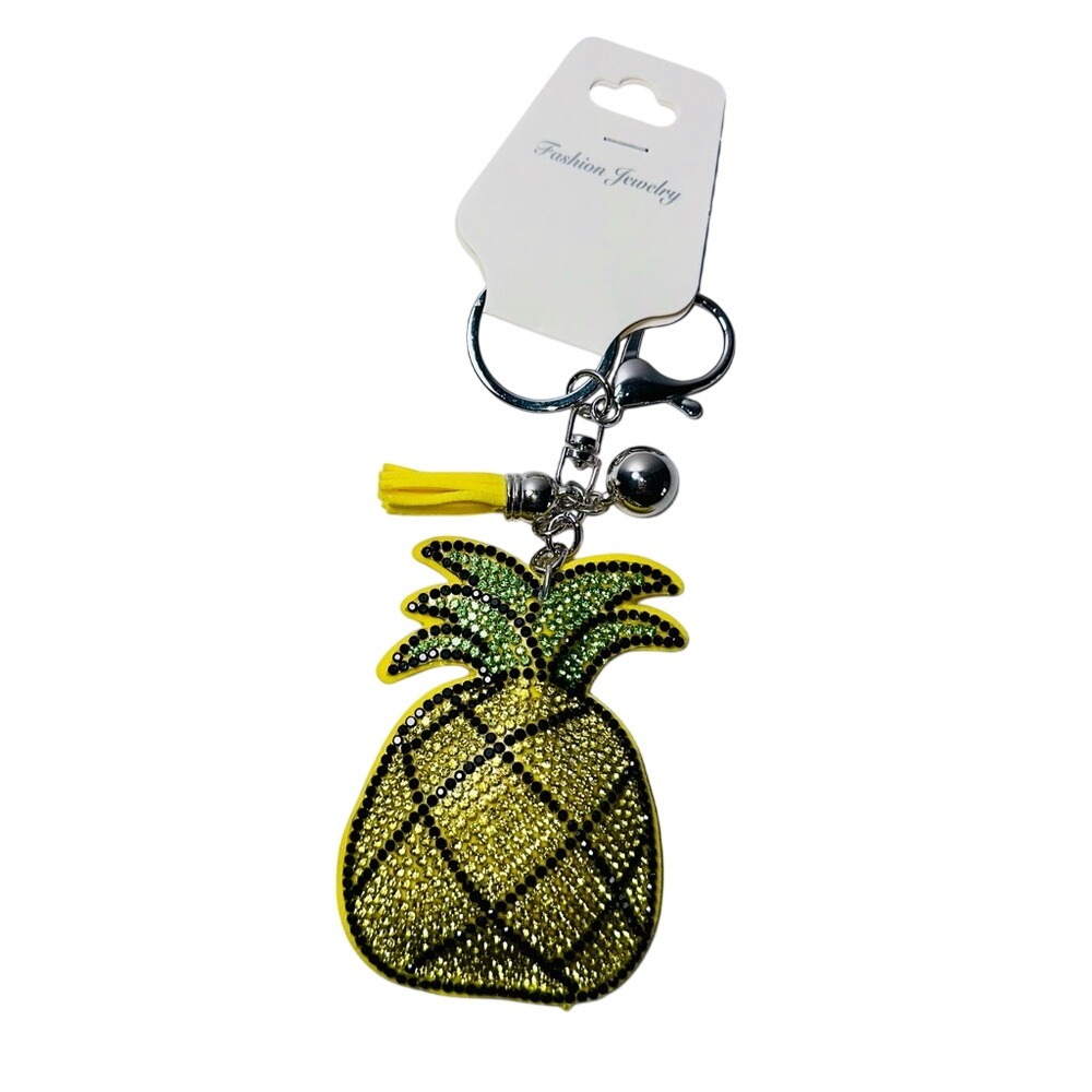 NWT sparkly pineapple keychain/purse charm